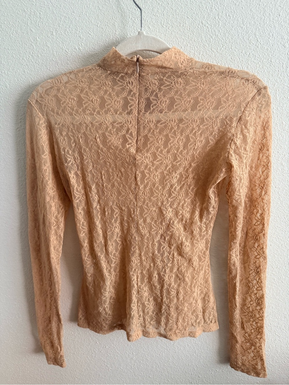 Vivetta Lace Mock Turtleneck - Nude - XS - Picture 3 of 6